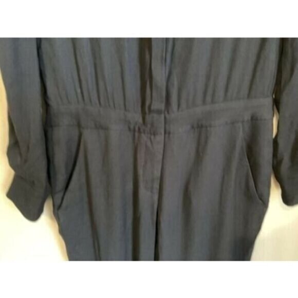A.L.C. Women Jumpsuit Black Long Sleeve Viscose Size 2 Grunge Dark Gorpcore Punk - Picture 6 of 12